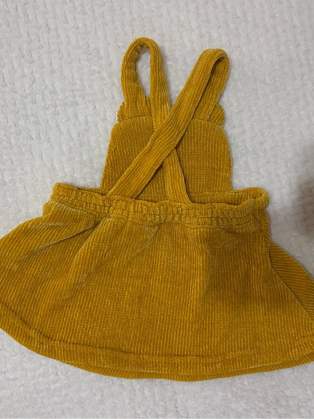 Adorable Nannette Baby mustard yellow corduroy dress in size 3-6 months.